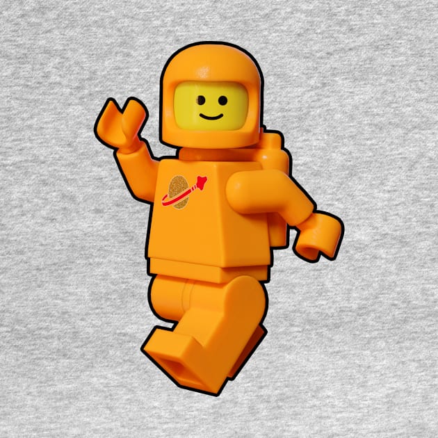 Classic Orange Spaceman by DKrumpp